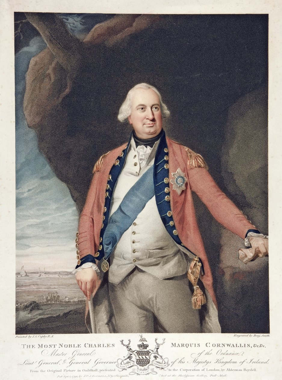 Il nobilissimo Charles Marchese Cornwallis da John Singleton (after) Copley