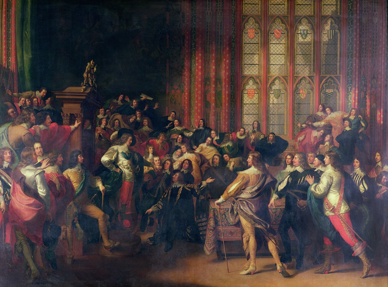 Carlo I chiede i cinque membri alla Camera dei Comuni nel 1642 da John Singleton Copley