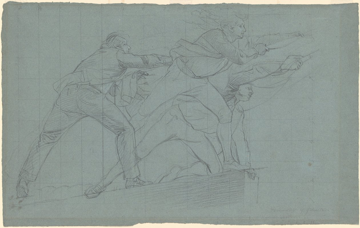 Studio per "La Sconfitta delle Batterie Galleggianti a Gibilterra" da John Singleton Copley