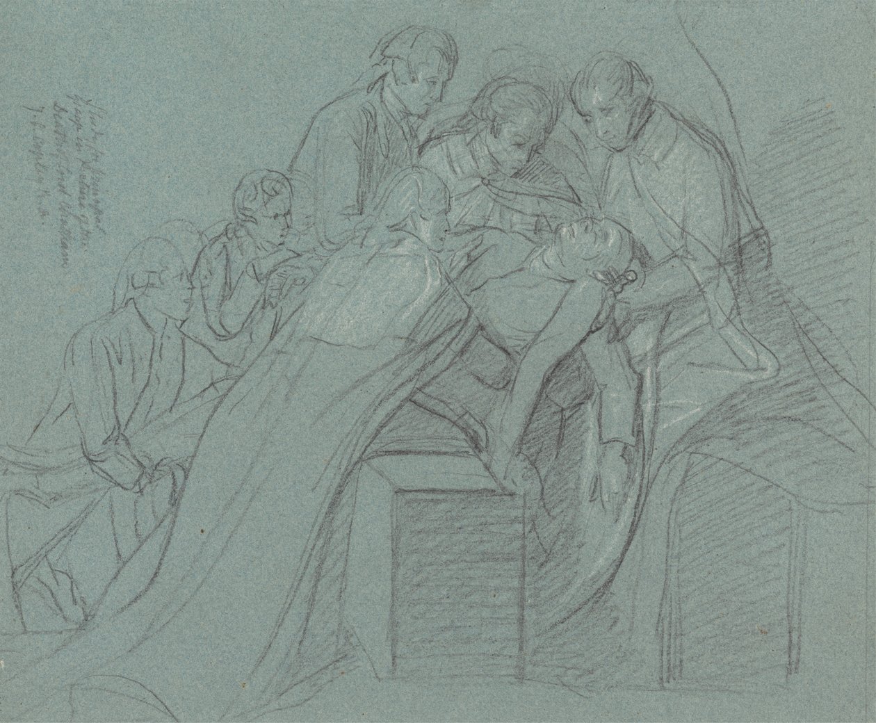 Studio per il Gruppo Centrale in "La Morte del Conte di Chatham" da John Singleton Copley