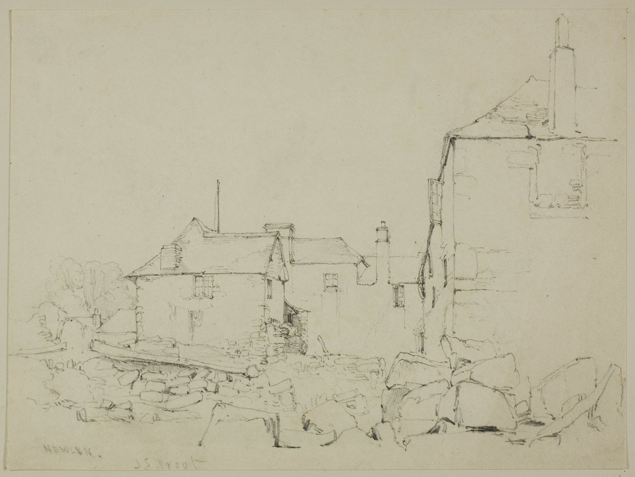 Case e muro di pietra, Newlyn da John Skinner Prout