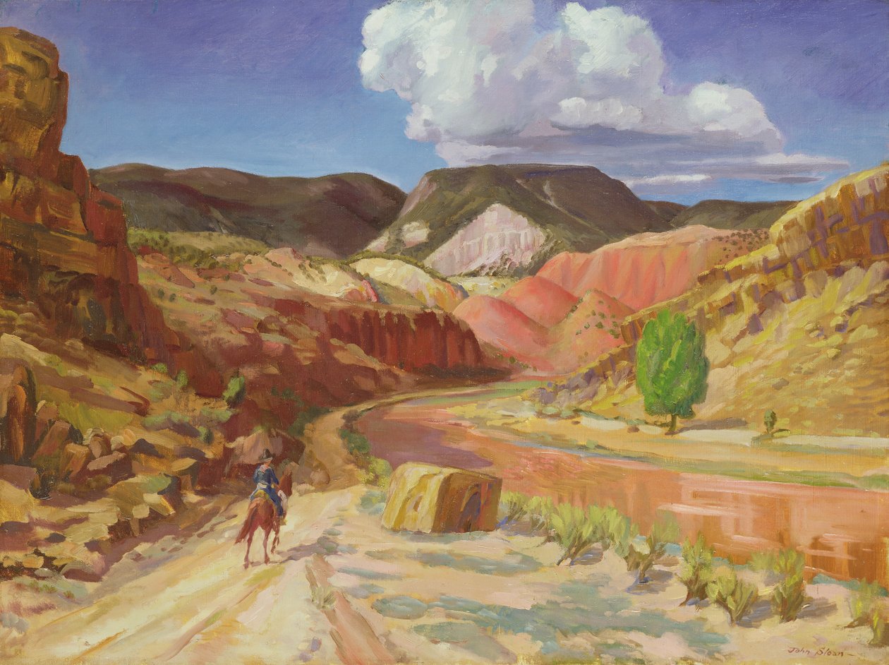Chama che corre rossa da John French Sloan
