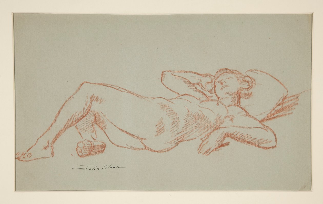 Modello a riposo da John French Sloan