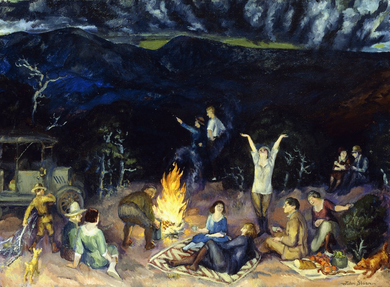 Picnic sulla cresta da John French Sloan