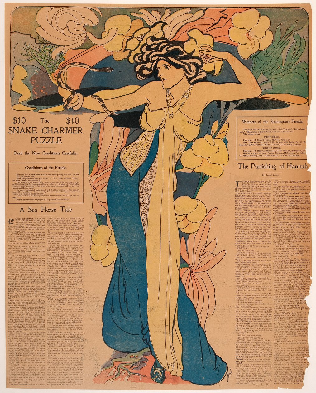 Incantatore di serpenti puzzle da John French Sloan
