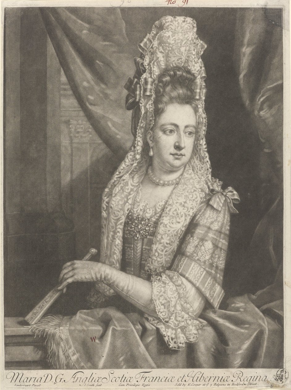 Ritratto di Maria II Stuart da John Smith