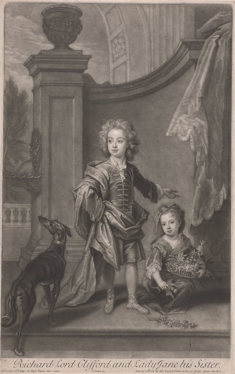 Richard, Lord Clifford (1695-1753) e sua sorella, Lady Jane Boyle (m. 1780) da John Smith