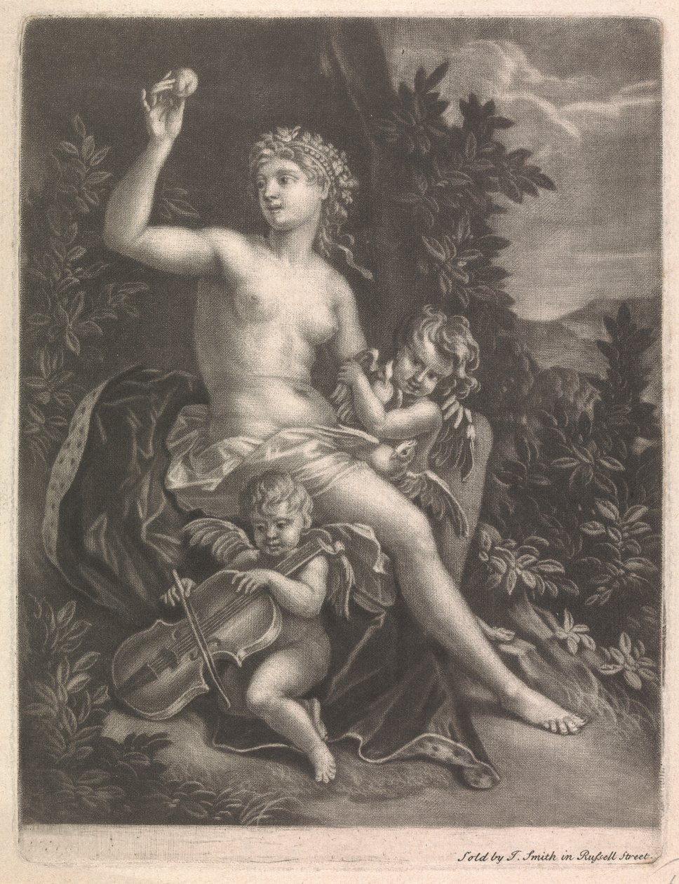 Venere che Tiene la Mela di Paride da John Smith