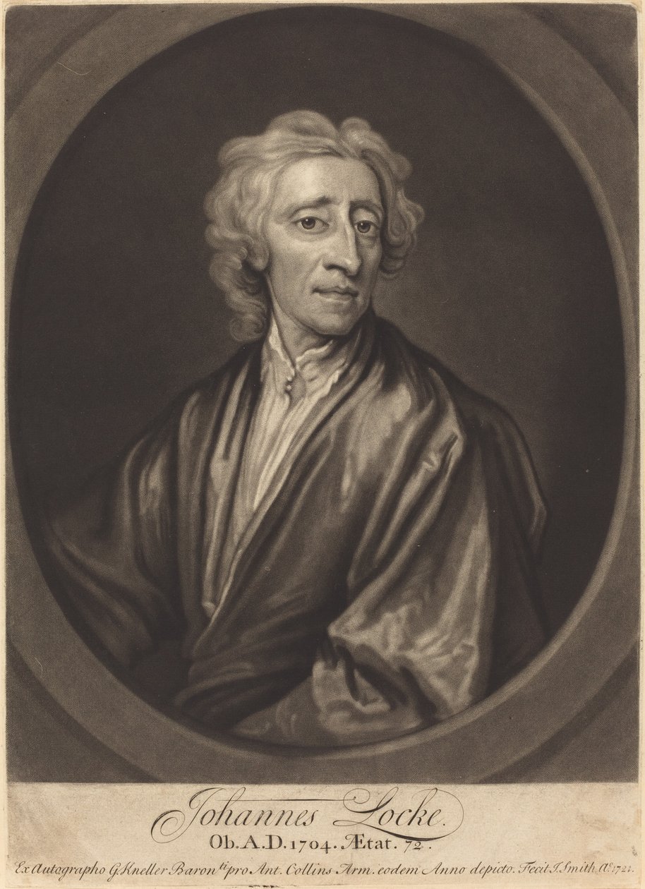 John Locke da John Smith after Sir Godfrey Kneller
