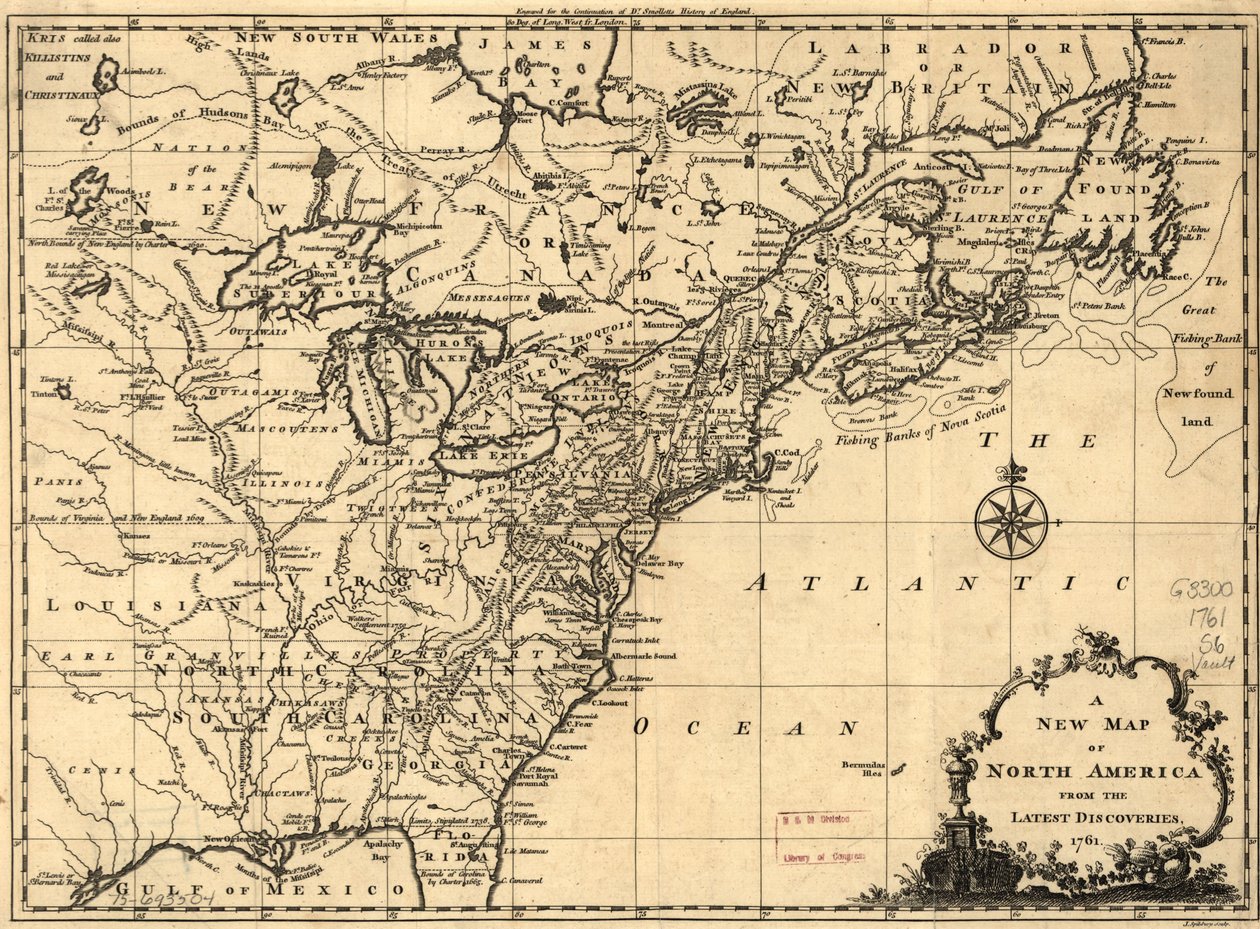 Una nuova mappa del Nord America basata sulle ultime scoperte. LOC 75693504 da John Spilsbury
