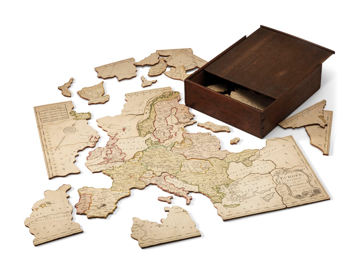 Europa divisa nei suoi Regni, c.1766 da John Spilsbury