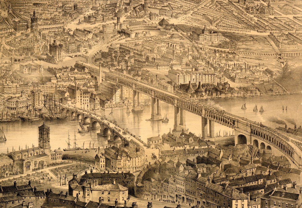 Newcastle upon Tyne durante il regno della Regina Vittoria da John Storey