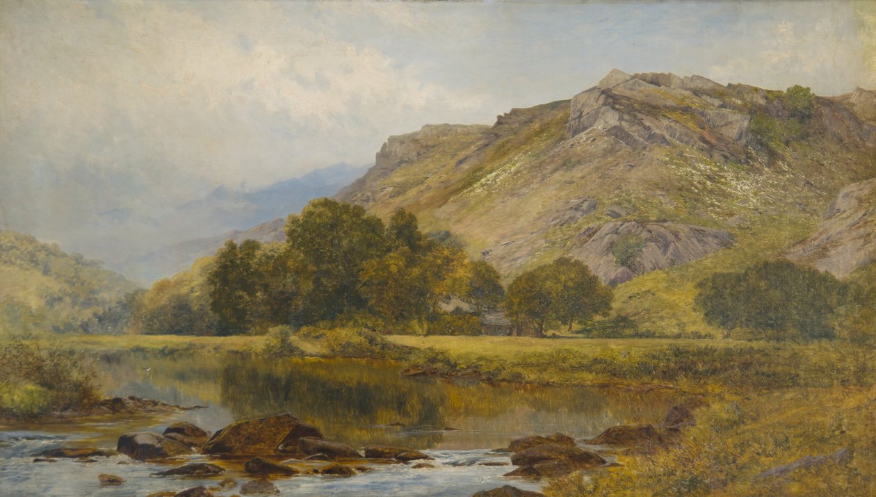 Nella valle del Lledr, Galles settentrionale (olio su tela) da John Surtees