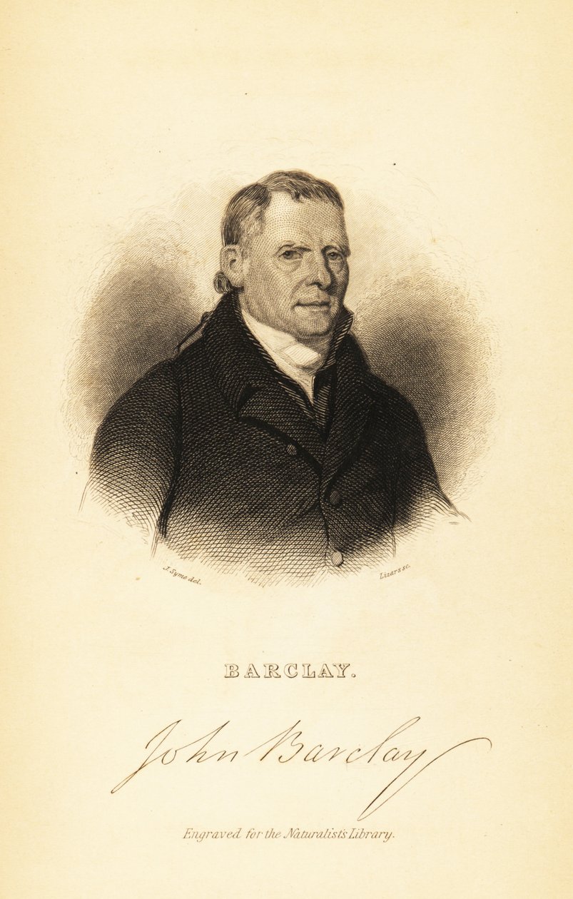 Ritratto di John Barclay, anatomista comparativo scozzese da John Syme