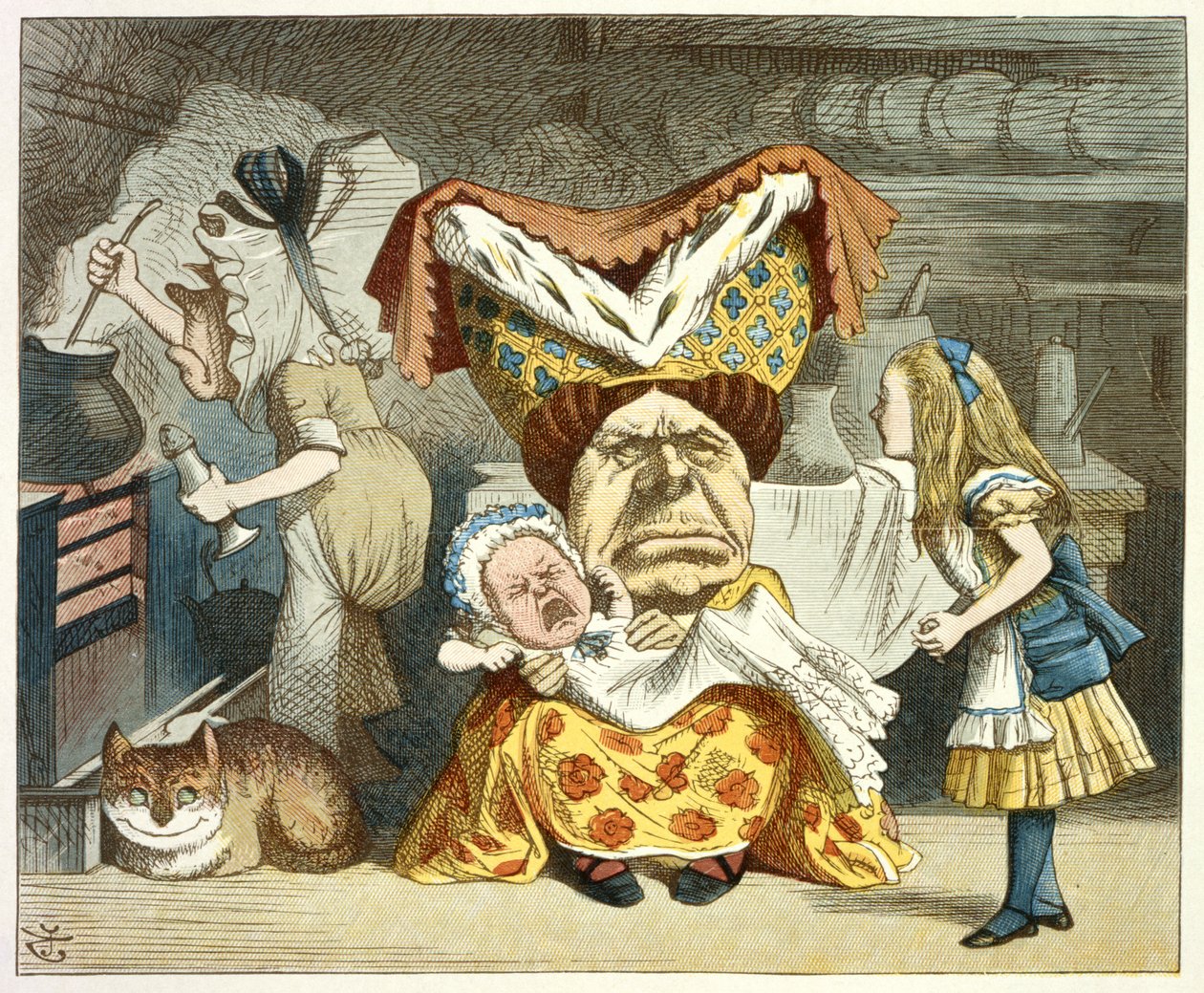 Alice e la Duchessa da John Tenniel