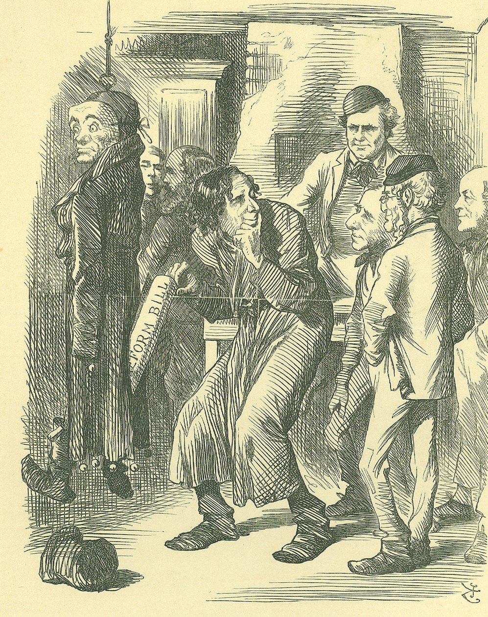 Scuola Politica di Fagin: Riforma del Parlamento - estensione del diritto di voto. Disraeli portò il Reform Bill attraverso i Comuni nel 1867, rivendicando il merito per l
