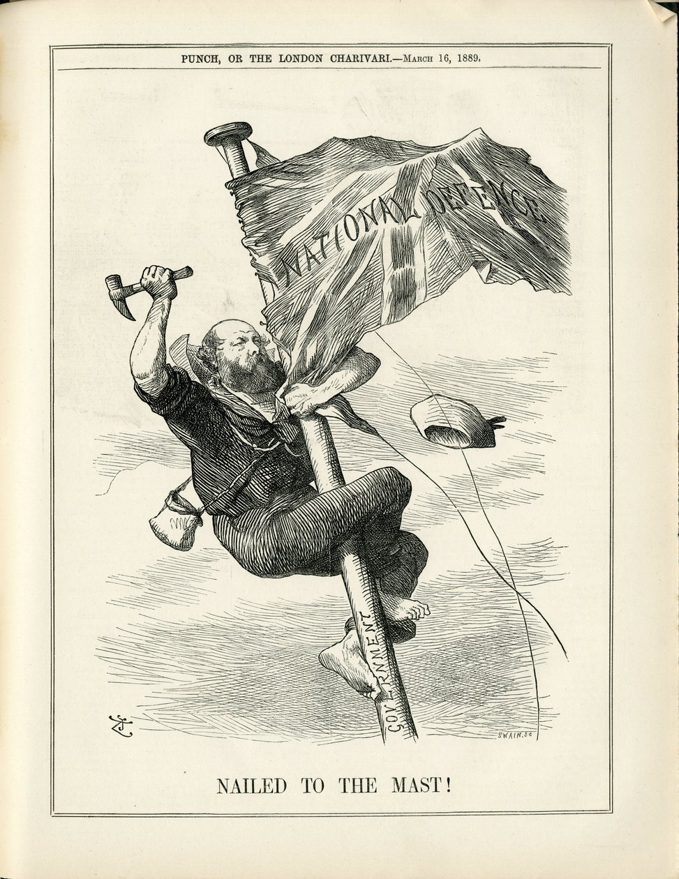 Illustrazione di John Tenniel (1820-1914) in Punch da John Tenniel
