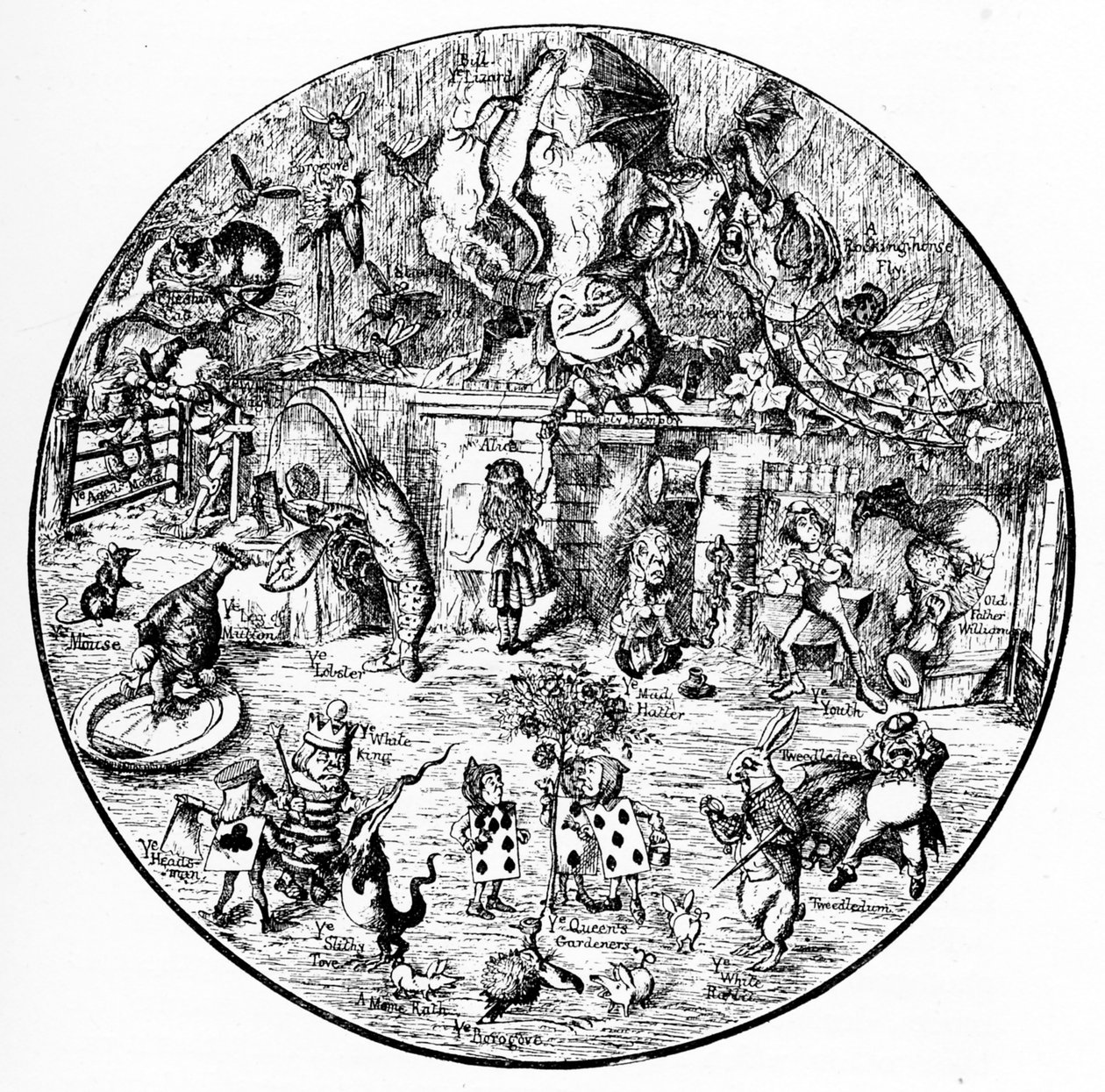Illustrazioni di John Tenniel da Alice nel Paese delle Meraviglie da John Tenniel
