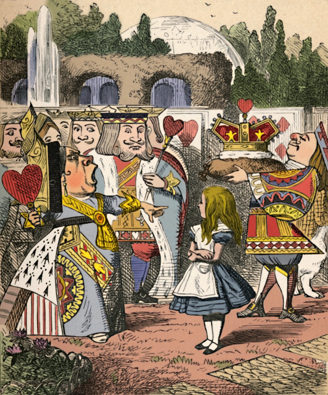 Via la testa! Alice e la Regina Rossa, 1889 da John Tenniel