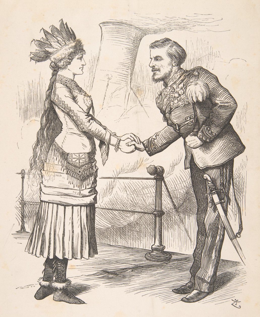 Anche i migliori amici devono separarsi, Punch, 28 settembre 1878 da John Tenniel