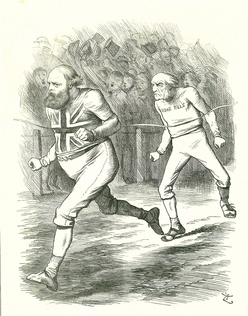La Fine: Elezioni Generali 1886. Gladstone (Liberale) si rivolse al paese per il suo disegno di legge sull