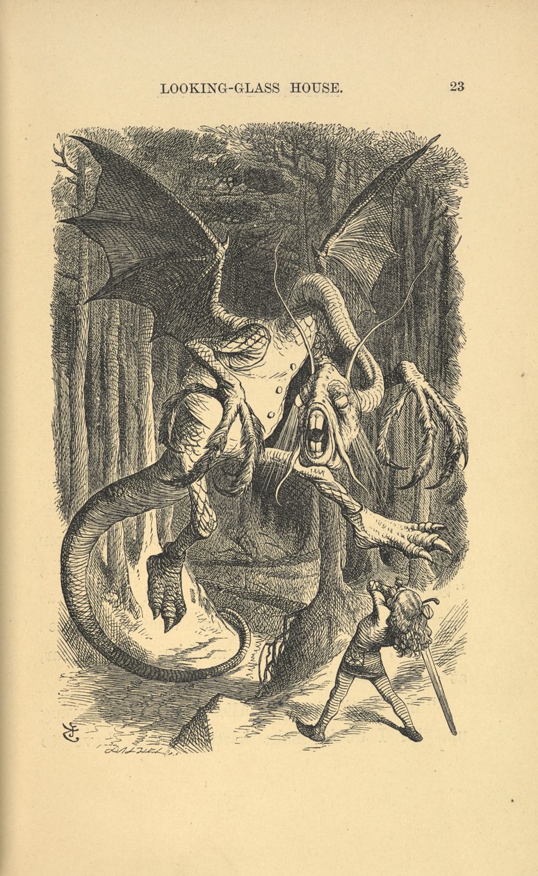 Il Jabberwocky da John Tenniel