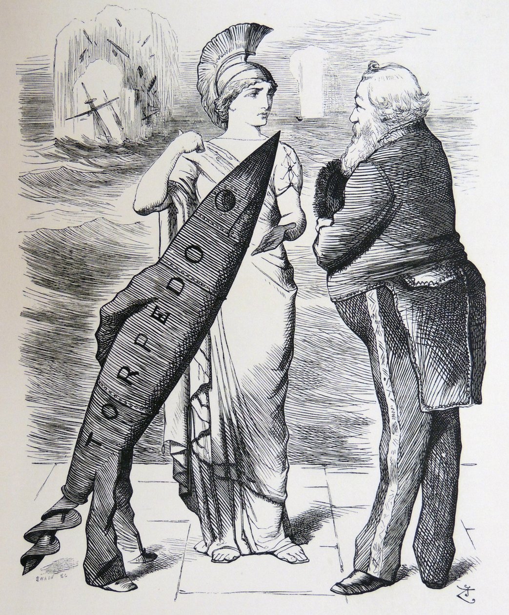 Siluro Whitehead da John Tenniel