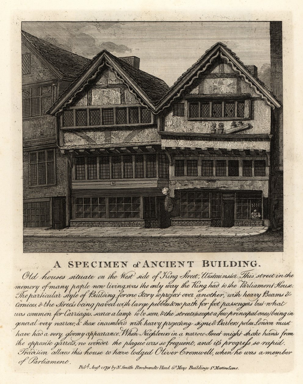 Un esempio di edificio antico da John Thomas Smith