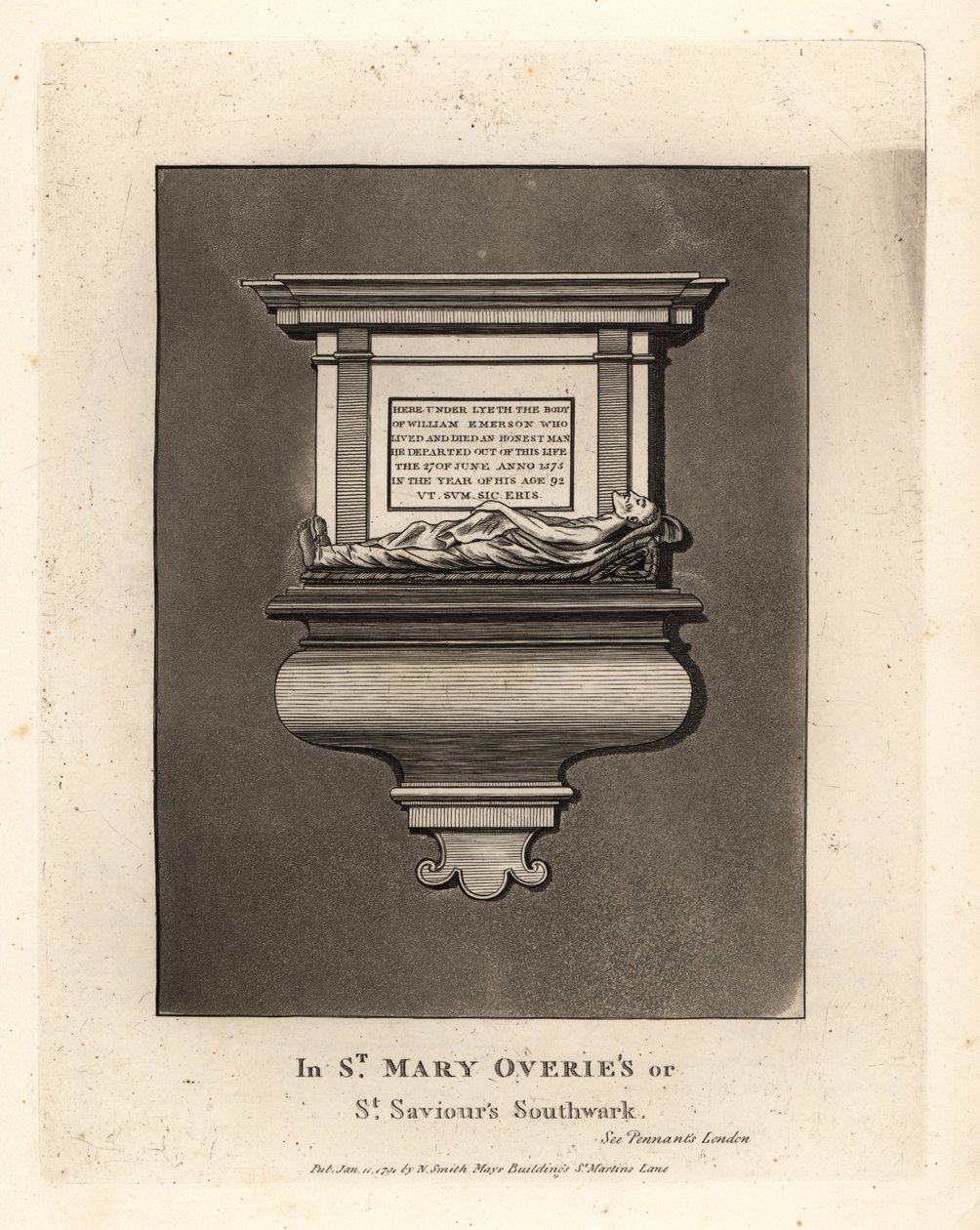 Effigie e monumento funebre dell