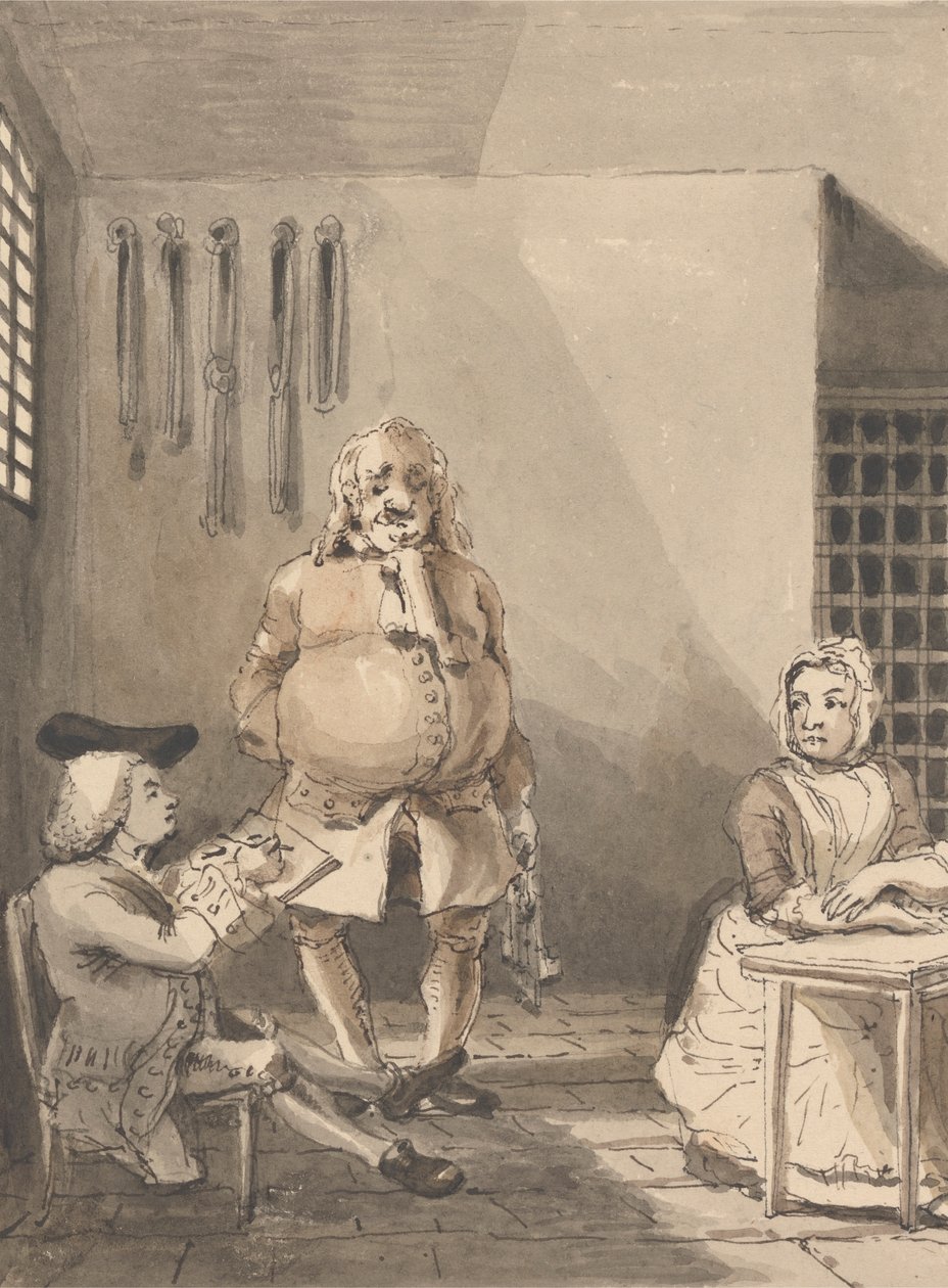 Hogarth disegna Sarah Malcolm da John Thomas Smith
