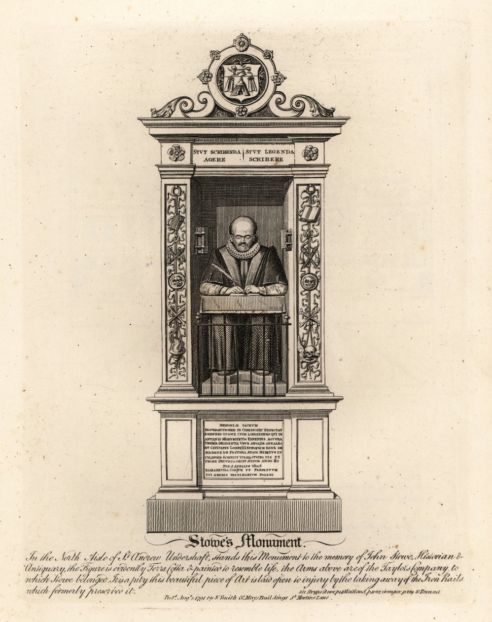 John Stowe, storico e antiquario da John Thomas Smith