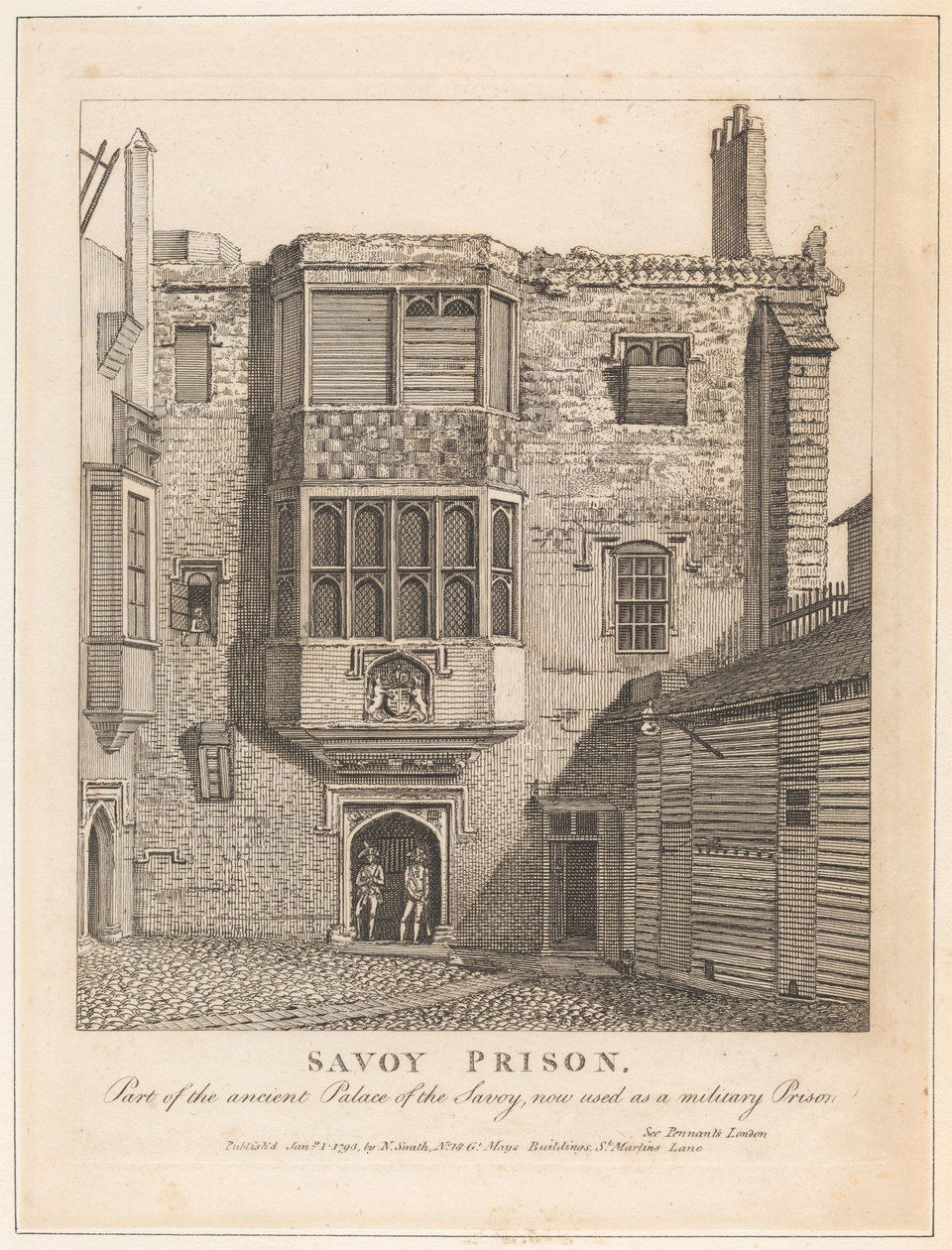 Prigione di Savoy da John Thomas Smith