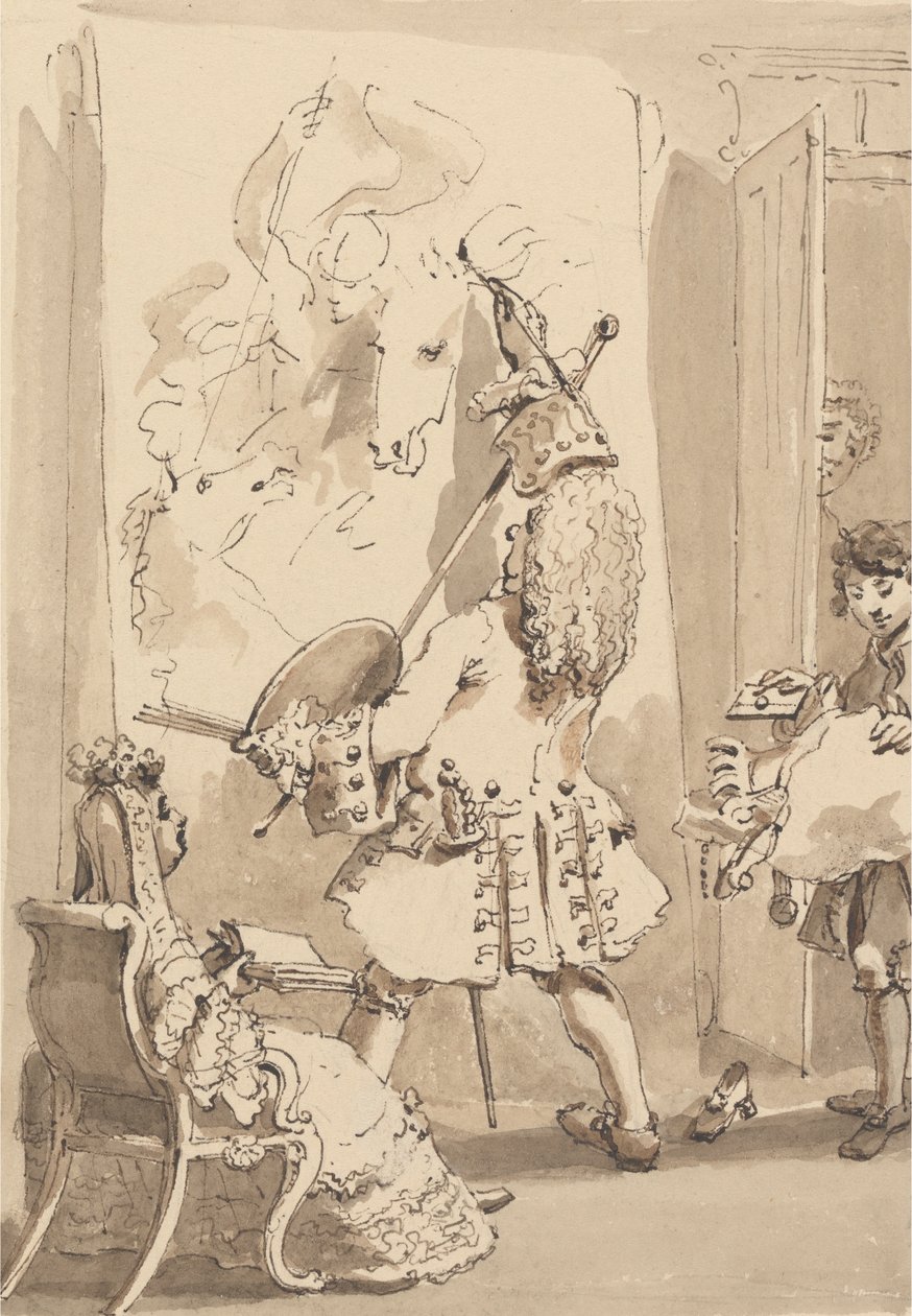 Il Ragazzo di Sir James Thornhill Entra nella Stanza del Maestro per Consegnare il Pacco e una Lettera alla Presenza di Lady Thornhill da John Thomas Smith