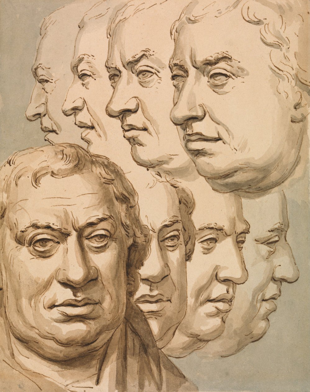 Studi dal busto di Samuel Johnson da John Thomas Smith