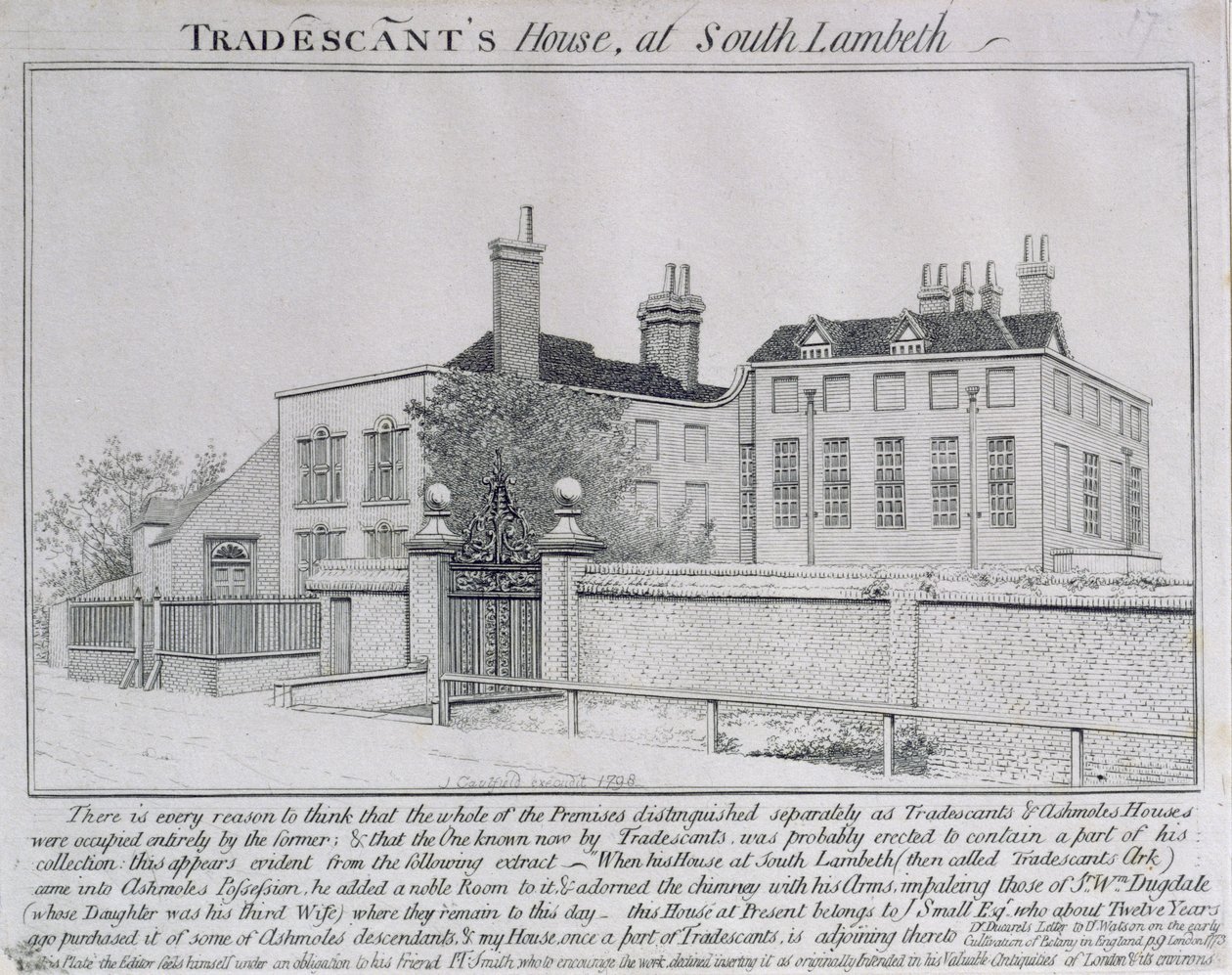 Vista della Turret House, Lambeth, 1798 da John Thomas Smith