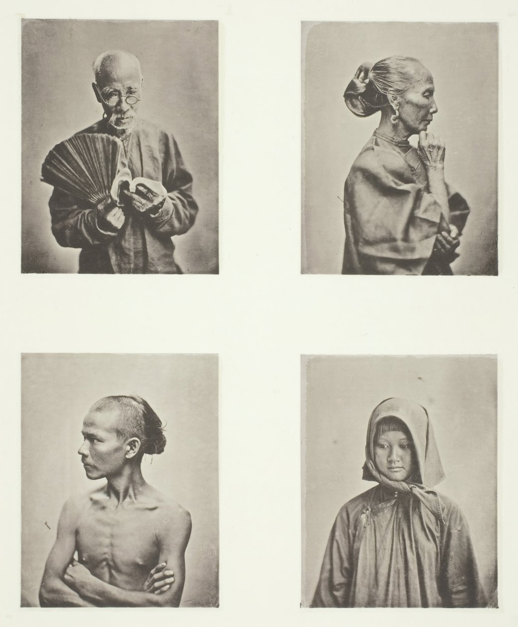 Quattro teste, tipi della classe lavoratrice da John Thomson