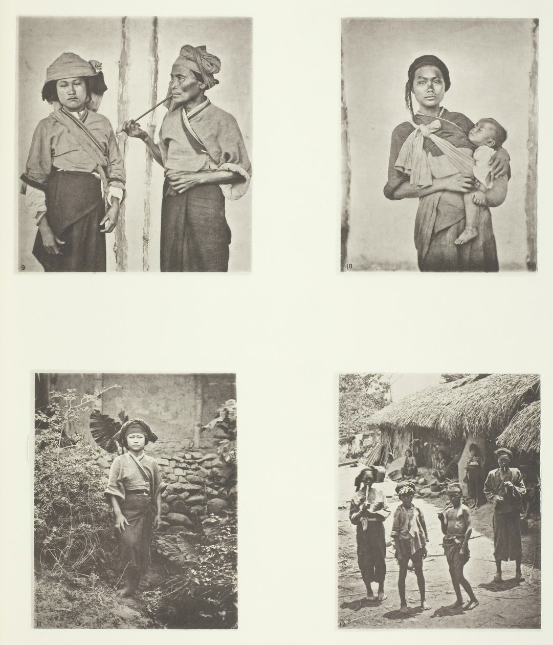 Donne Pepohoan, modo di portare il bambino, costume delle donne Baksa, Lakoli, c. 1868 da John Thomson
