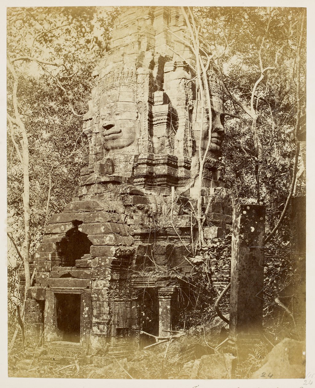Il tempio Bayon, Angkor Thom da John Thomson