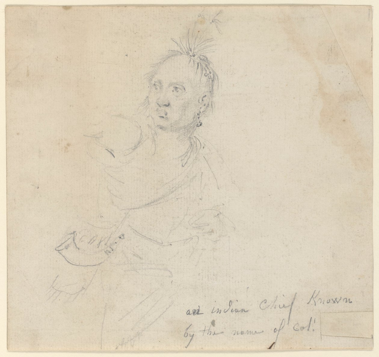 Capitano Joseph Lewis degli Oneida, studio per da John Trumbull