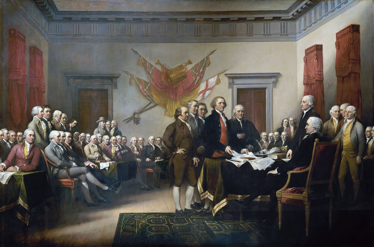Dichiarazione di Indipendenza da John Trumbull