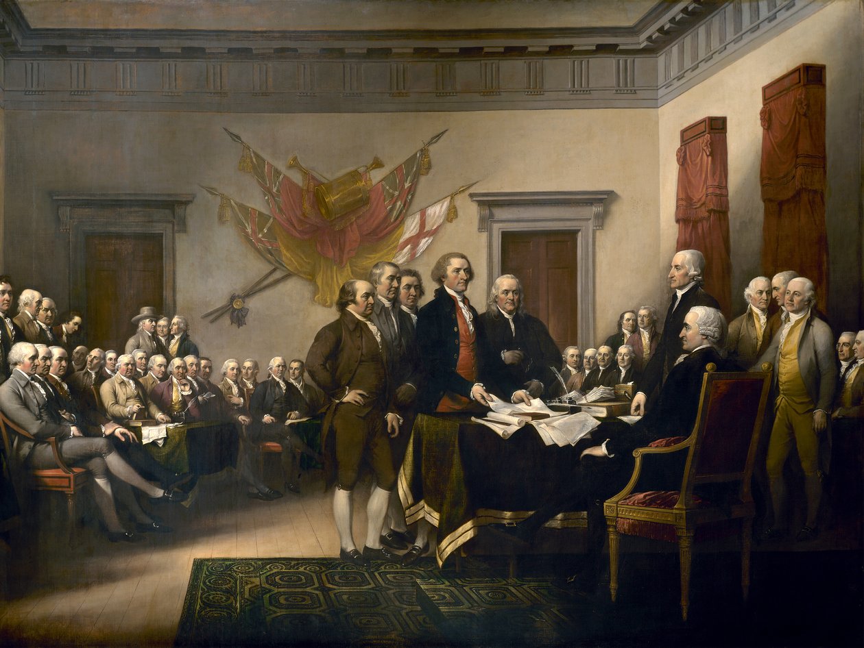 Dichiarazione di Indipendenza da John Trumbull