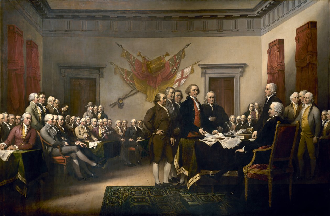 Dichiarazione di Indipendenza da John Trumbull