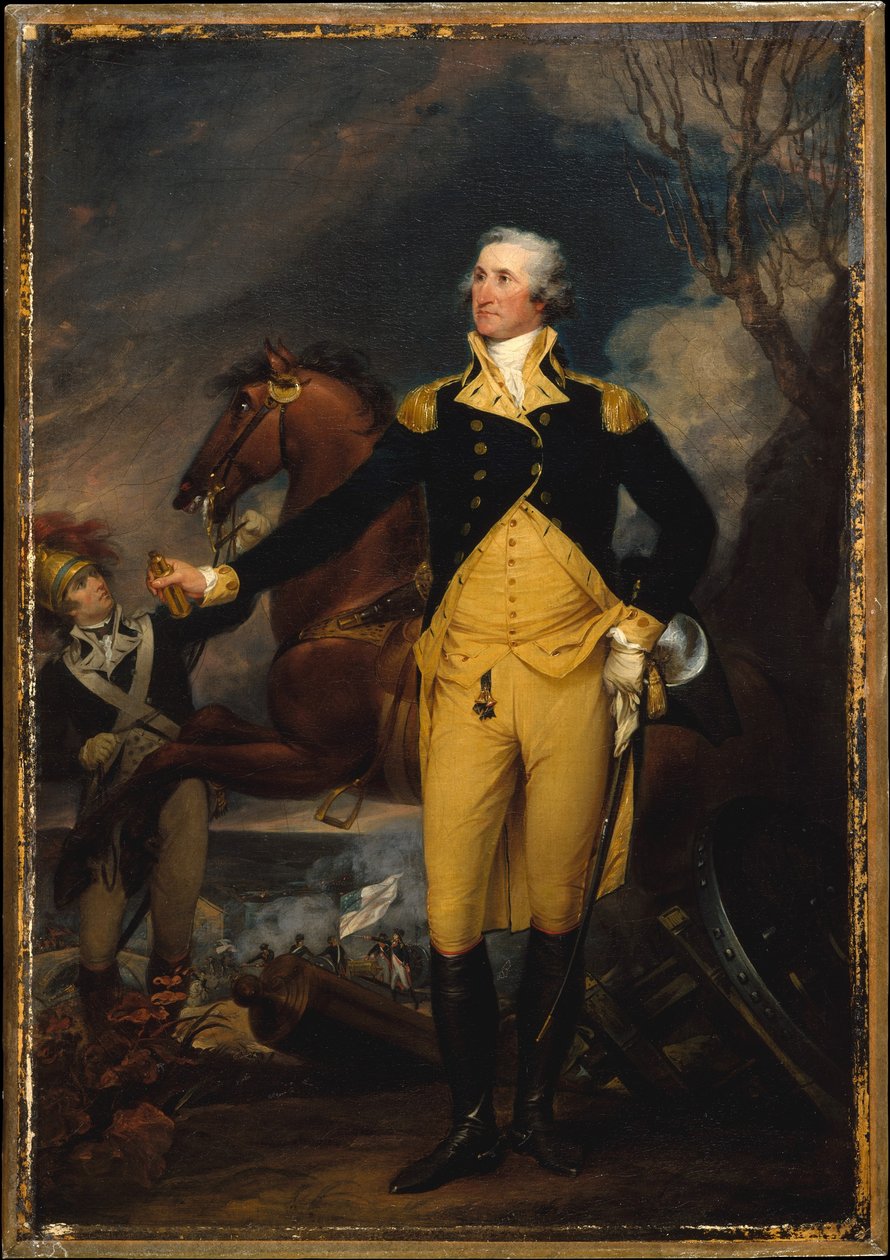 George Washington vor der Schlacht von Trenton da John Trumbull