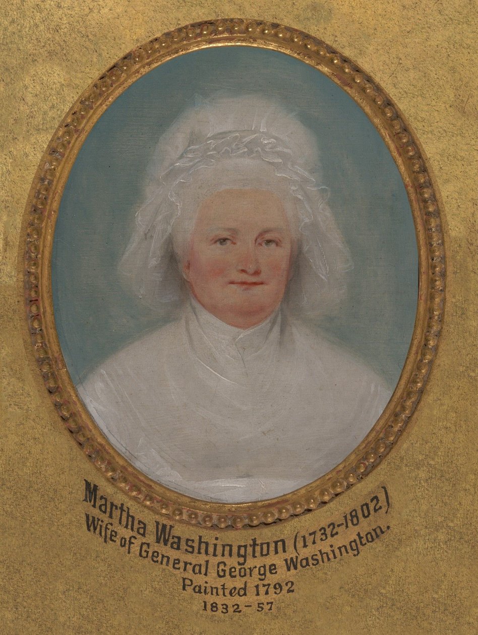 Martha Washington (geb. Martha Dandridge, ehemals Martha Parke Custis, 1731–1802) da John Trumbull
