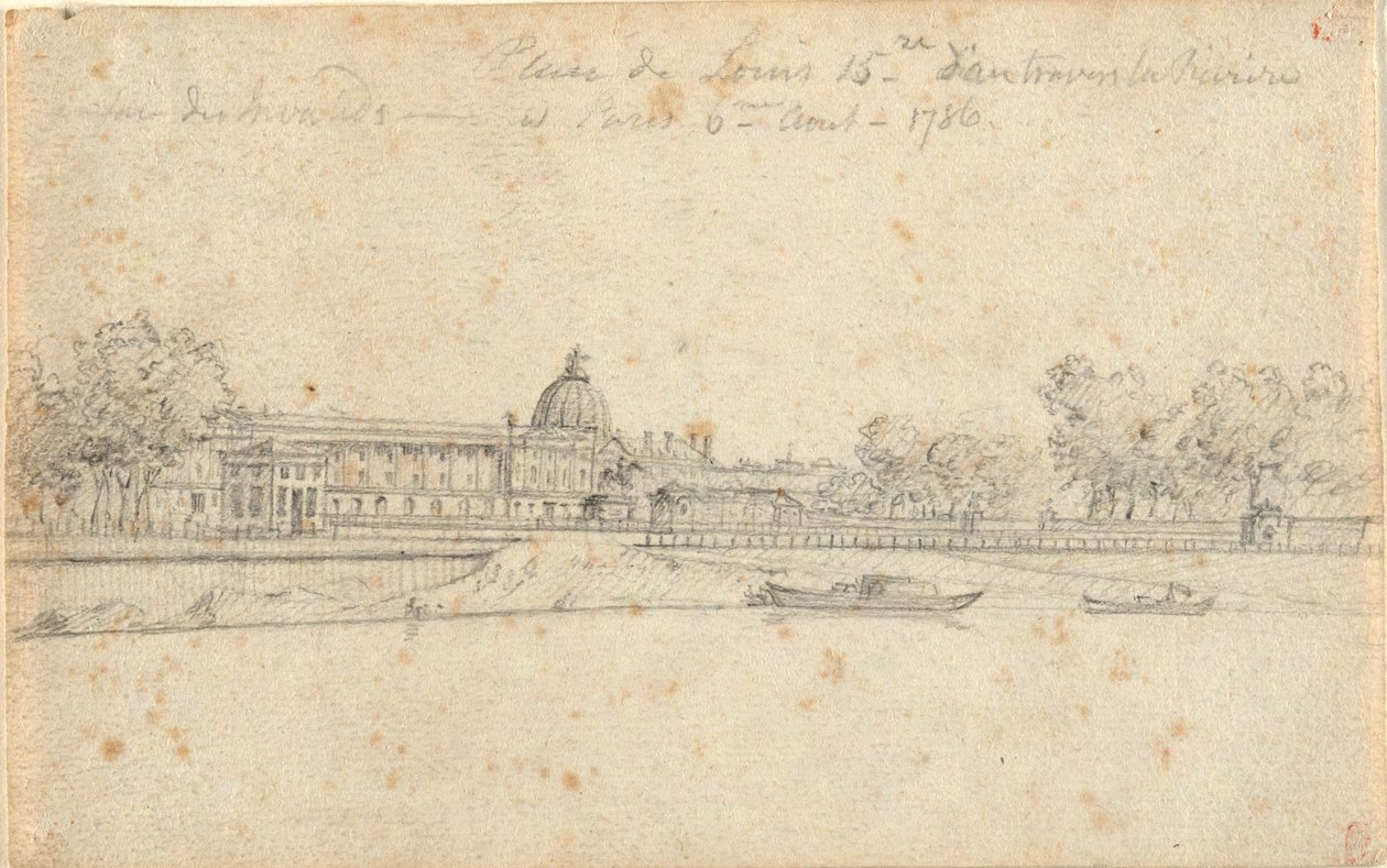 Place de Louis XV da John Trumbull
