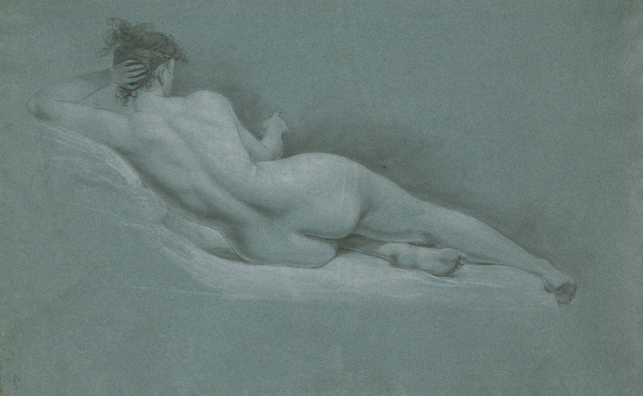 Nudo reclinato, vista posteriore da John Trumbull