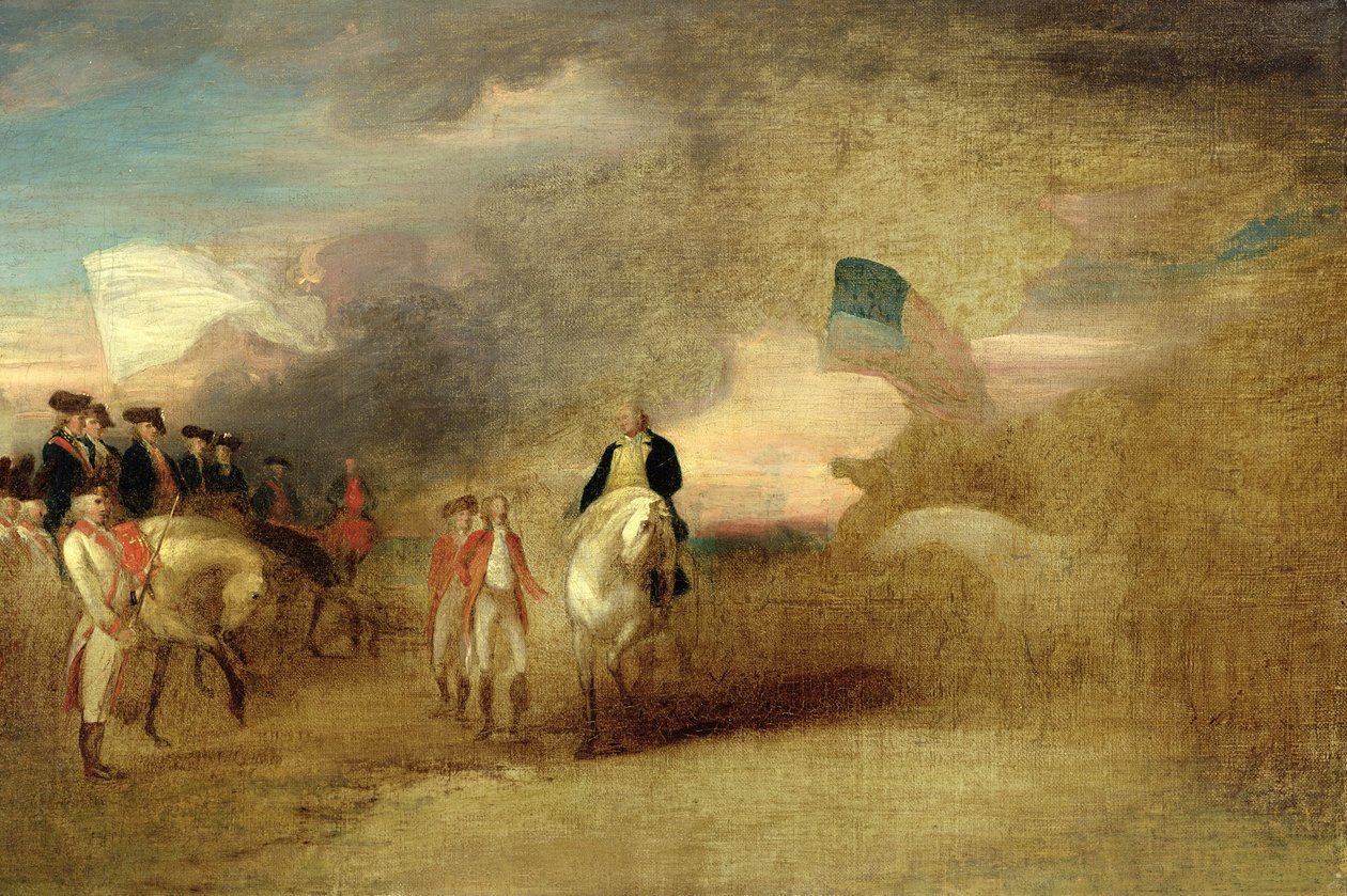 Resa di Cornwallis a Yorktown, 1787 da John Trumbull