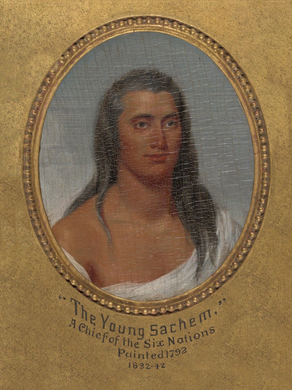 Der junge Sachem, ein Häuptling der Sechs Nationen da John Trumbull