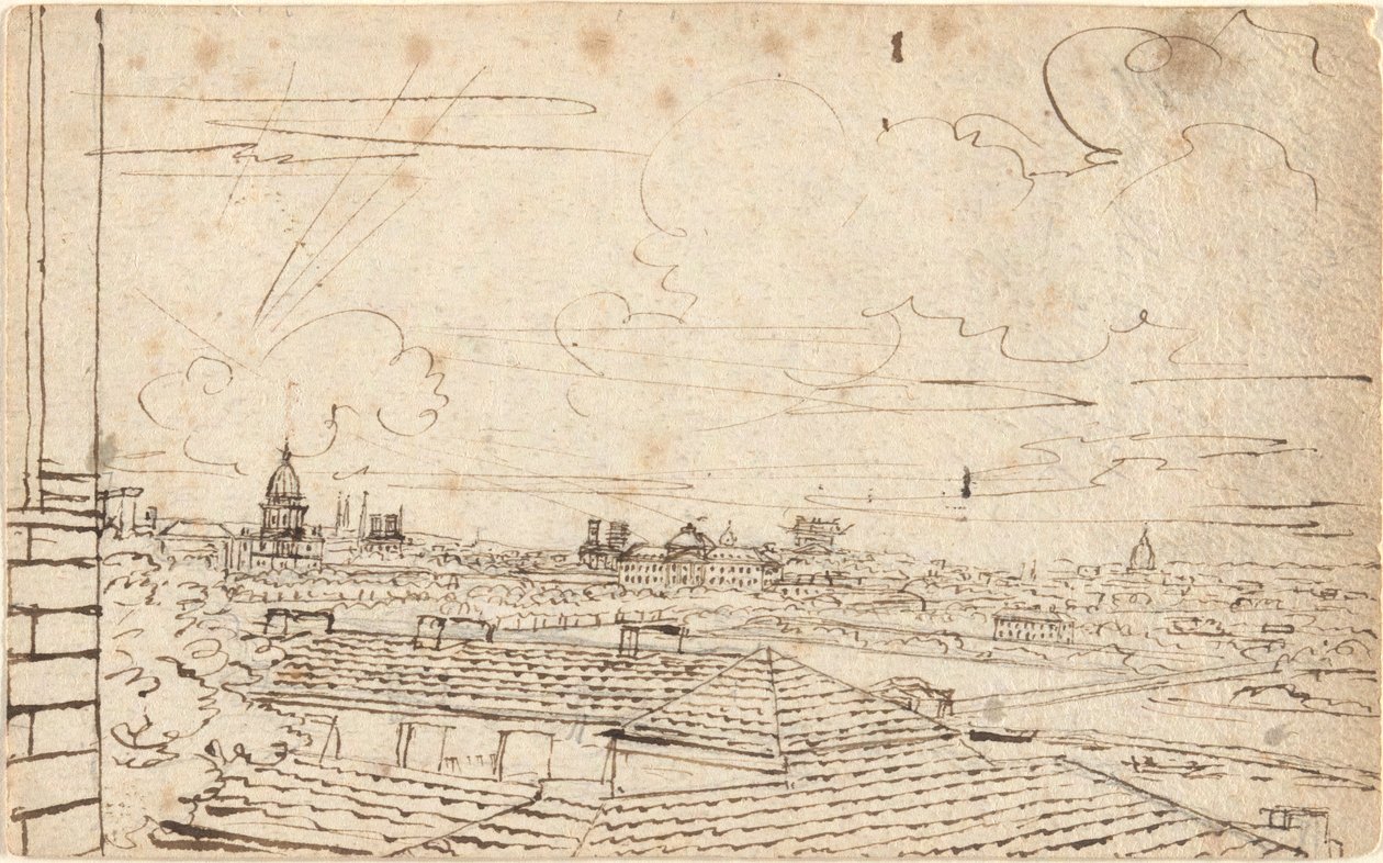 Veduta di Parigi da John Trumbull