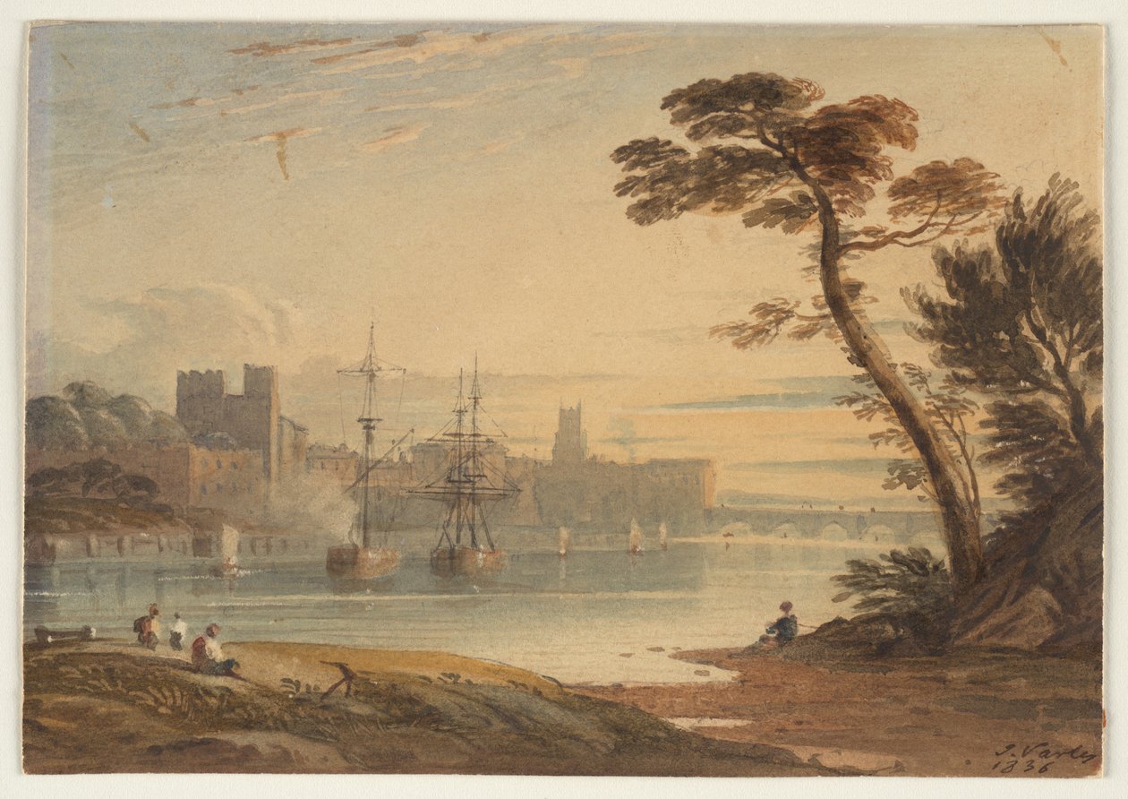 Una veduta di Chester da John Varley